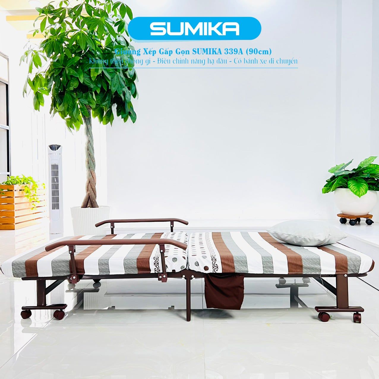 Giường Nệm Xếp Gọn Đa Năng SUMIKA 339A