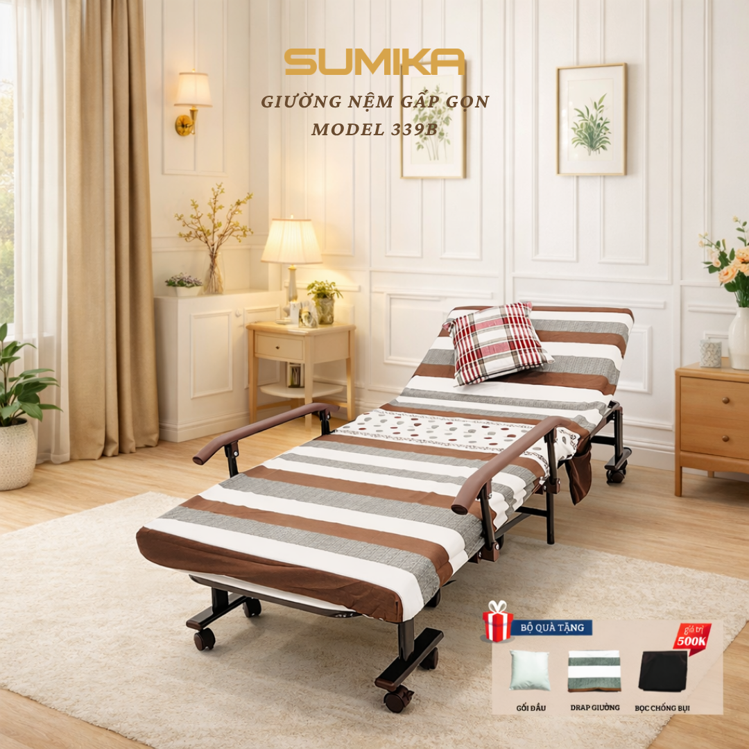 Giường Nệm Xếp Gọn Đa Năng Sumika 339B