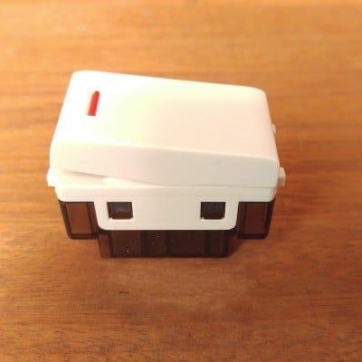 Hạt công tắc 1 chiều cỡ nhỏ Sino SCS/S dạng mô-đun màu trắng