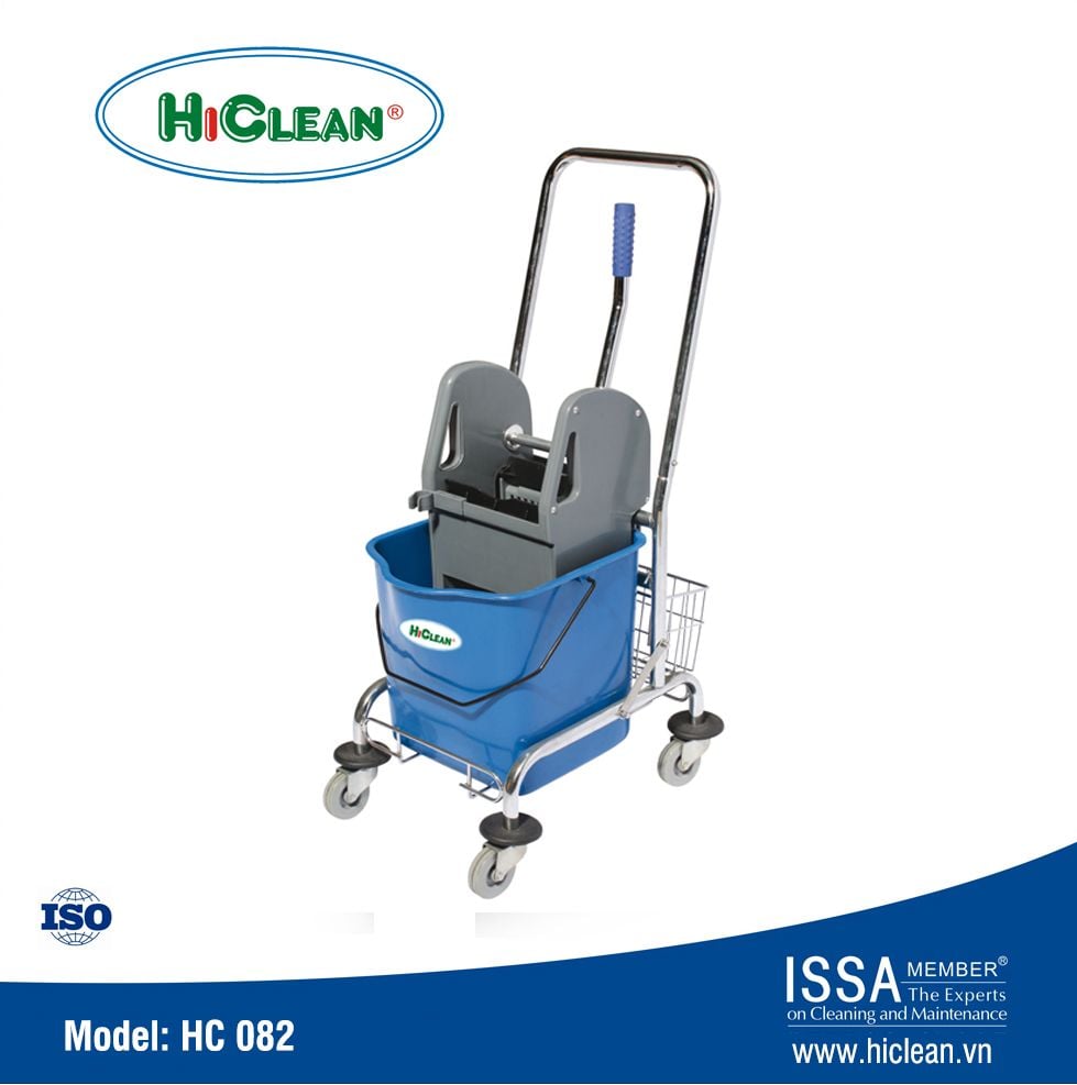Xe làm vệ sinh 1 xô, 23L Hiclean. Model: HC082