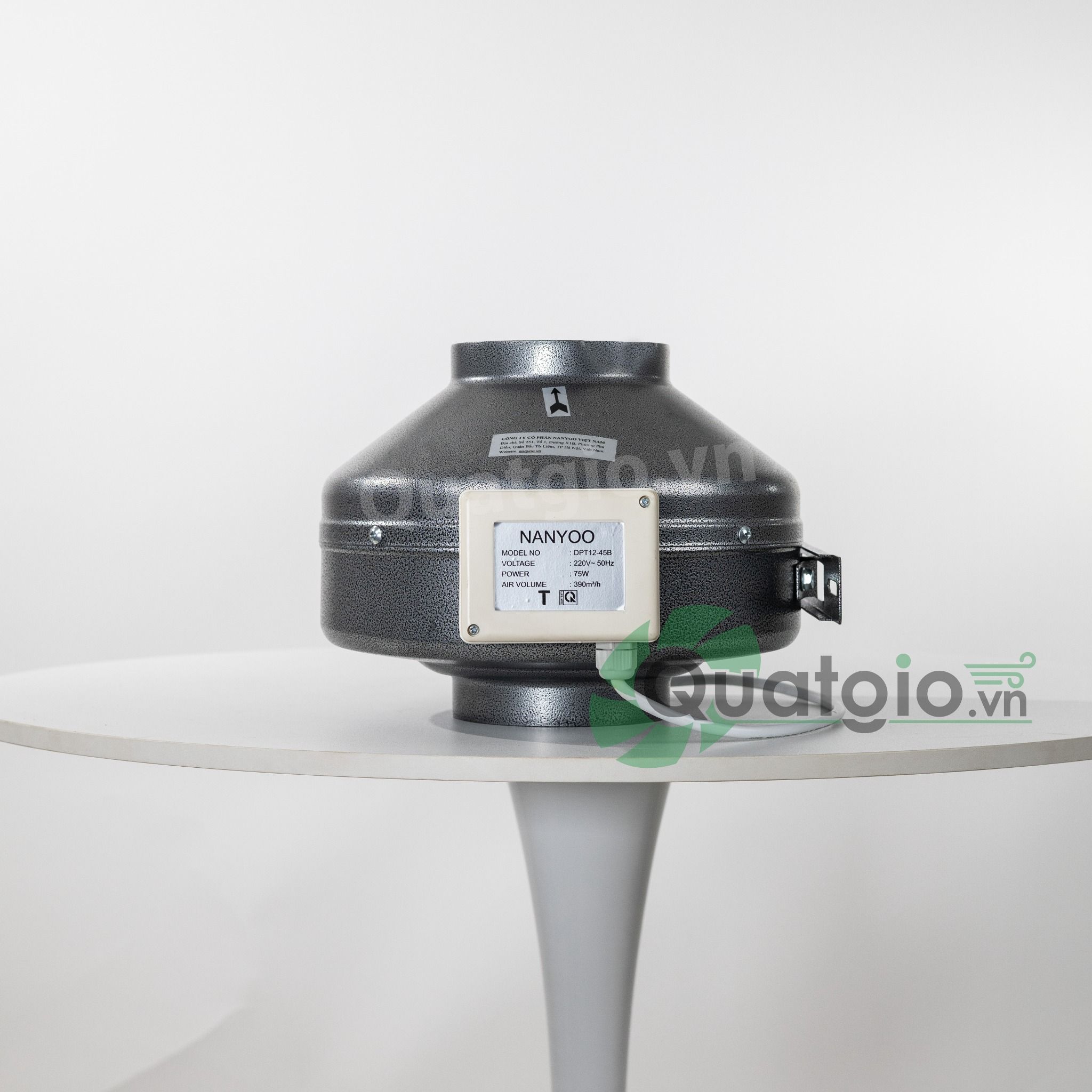 Quạt thông gió tròn nối ống đồng trục Nanyoo (ip44) DPT10-35B / DPT12-45B / DPT15-55B / DPT20-66B / DPT25-66B / DPT31-66B