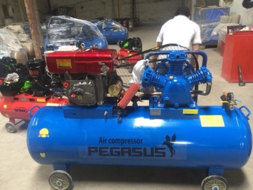 Máy nén khí chạy dầu diesel Pegasus TM-W-1.0/8-330-500L 10hp