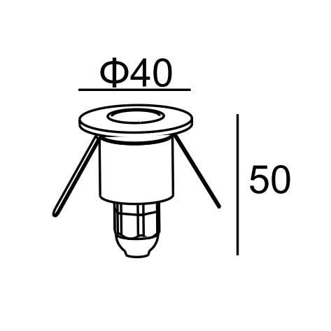 Đèn LED chiếu chân âm tường NSL2101 Nanoco cho cầu thang, lối đi