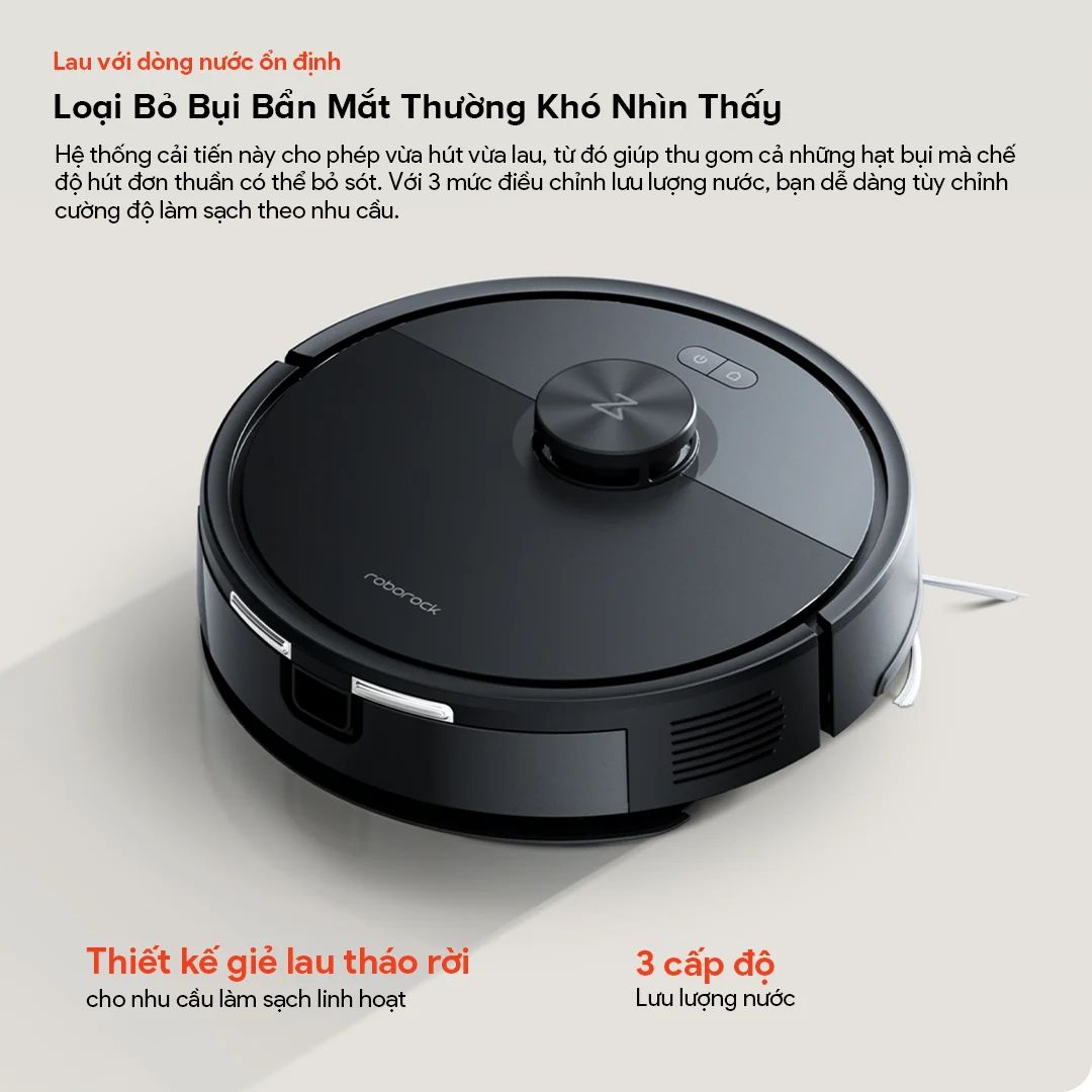 Robot hút bụi lau nhà Roborock Q7 Pro Max Đen