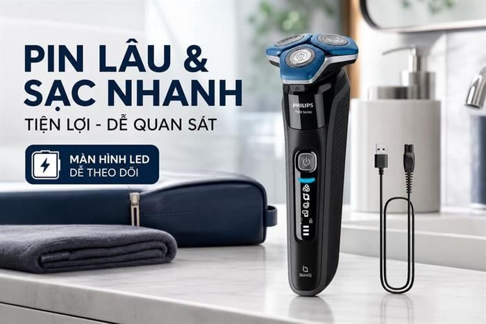 Máy cạo râu khô và ướt Philips S7886/50