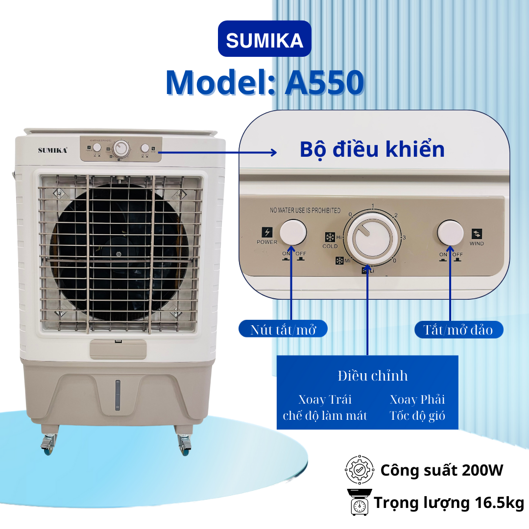 MÁY LÀM MÁT KHÔNG KHÍ SUMIKA A550
