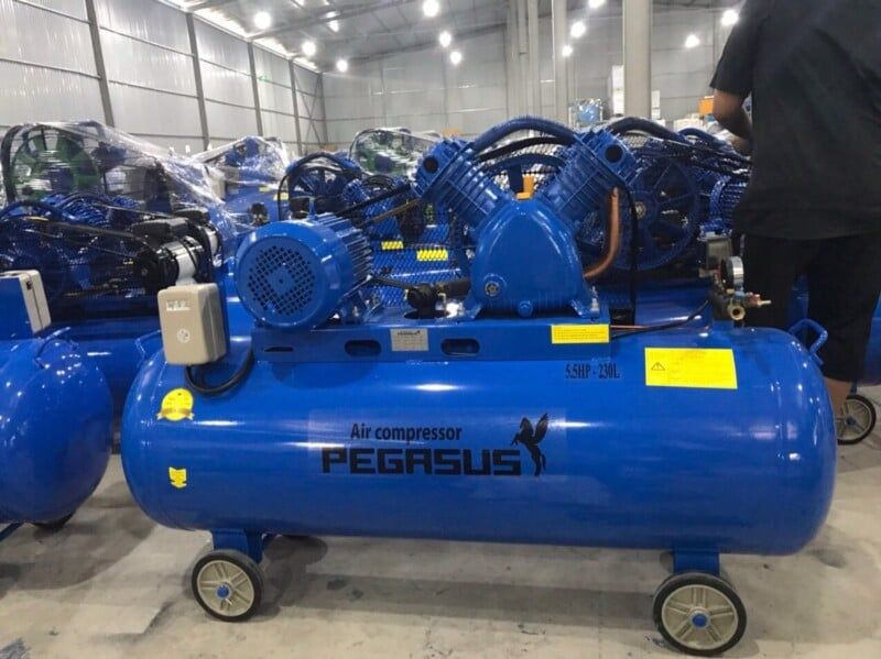 Nén khí Pegalion Model TM-W-0.6/8-230L (380V) 5.5Hp, 230 Lít, Áp 8