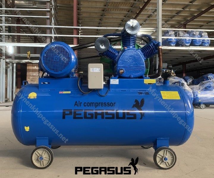 Máy nén khí dây đai Pegasus TM-W-1.6/8-500L 15hp áp 8kg