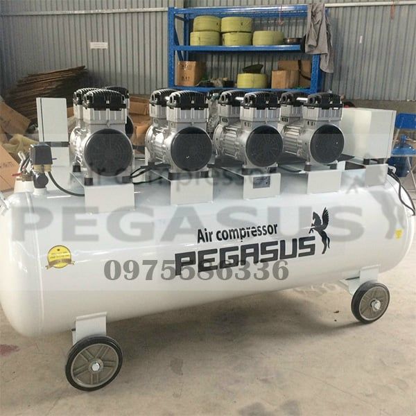 MÁY NÉN KHÍ KHÔNG DẦU GIẢM ÂM PEGASUS TM-OF1100X4-500L