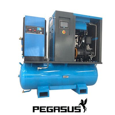 Sản phẩm mới tổ hợp bộ 3 máy nén trục vít, bình tích và máy sấy khi công ty Thiên Mã Model: TMCP-20HP