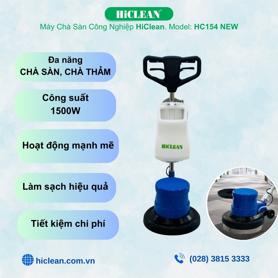 Máy Chà Sàn Công Nghiệp HiClean HC154 NEW