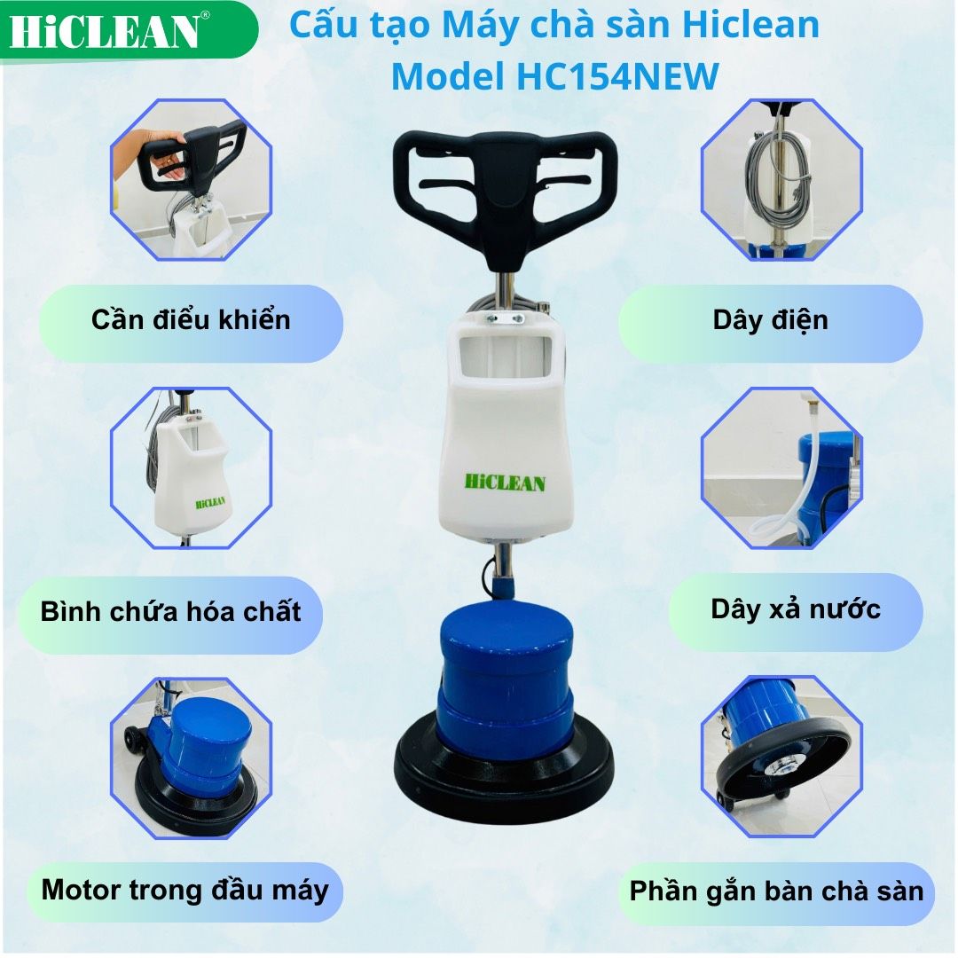 Máy Chà Sàn Công Nghiệp HiClean HC154 NEW