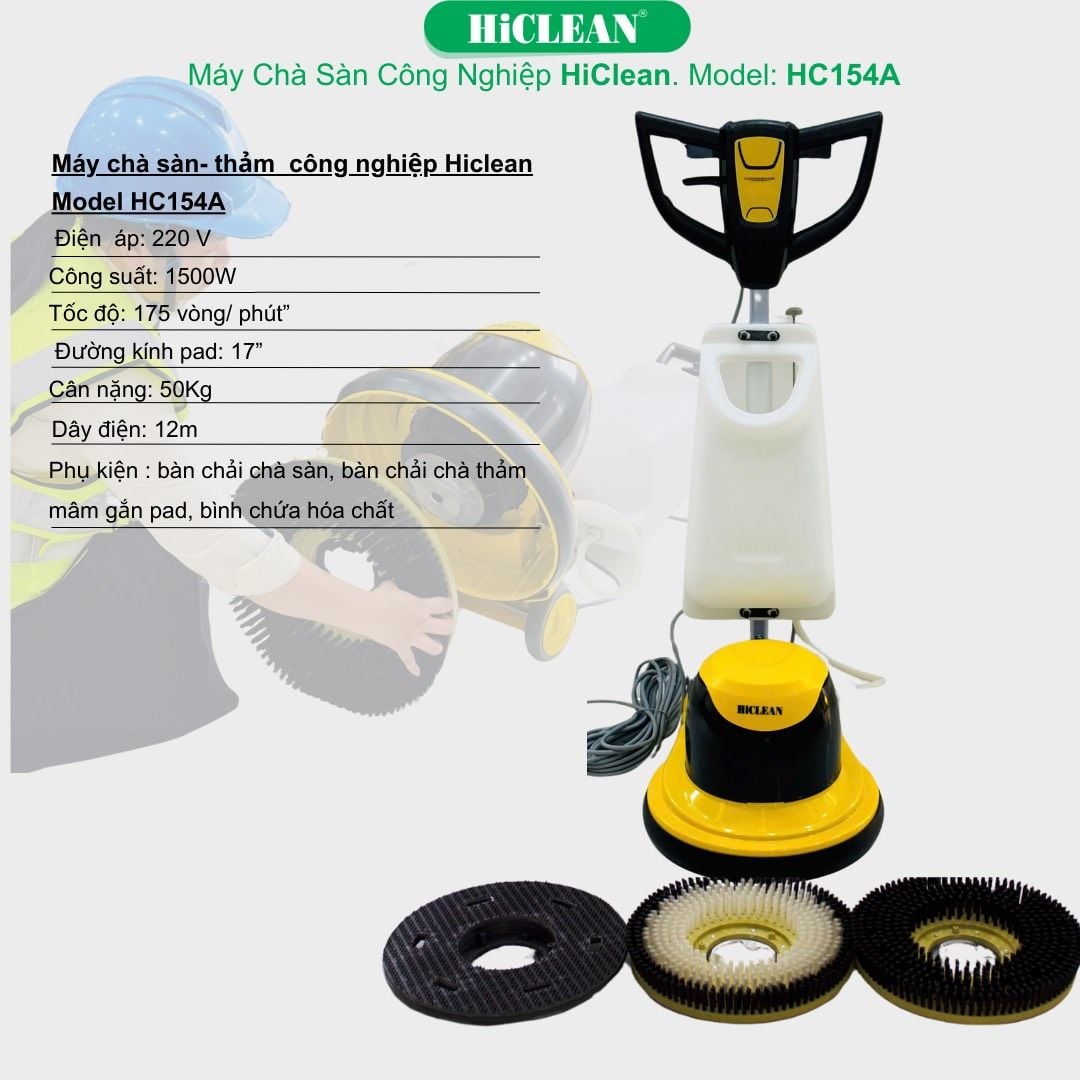 Máy Chà Sàn Công Nghiệp HiClean HC154A