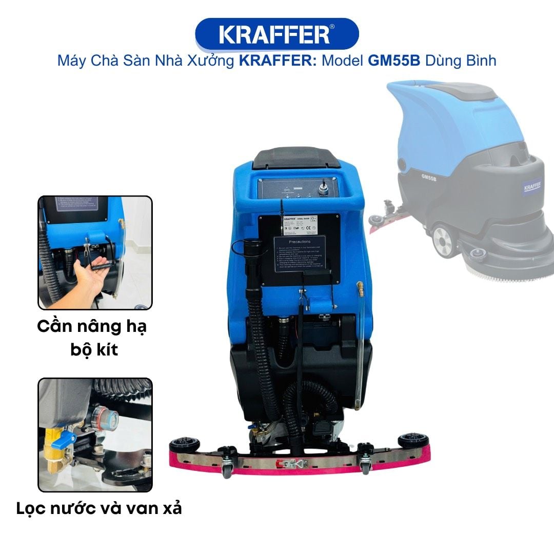 Máy Chà Sàn Nhà Xưởng Kraffer GM55B