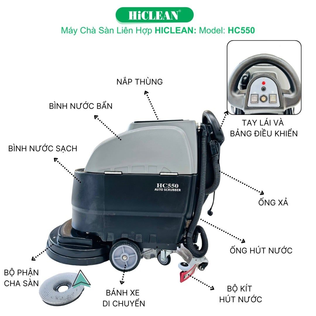Máy Chà Sàn Liên Hợp HiClean HC550