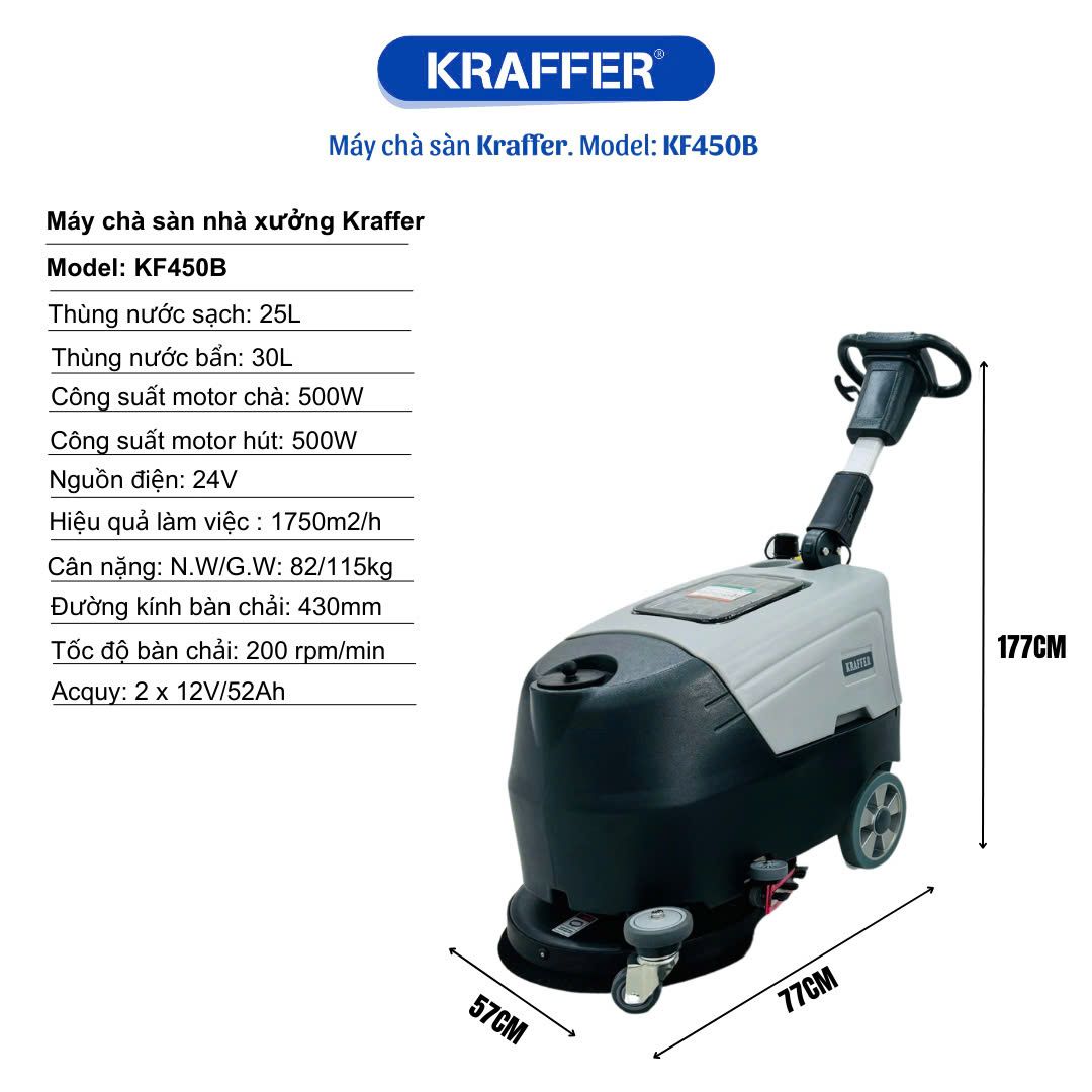 Máy Lau Sàn Liên Hợp Kraffer KF450B