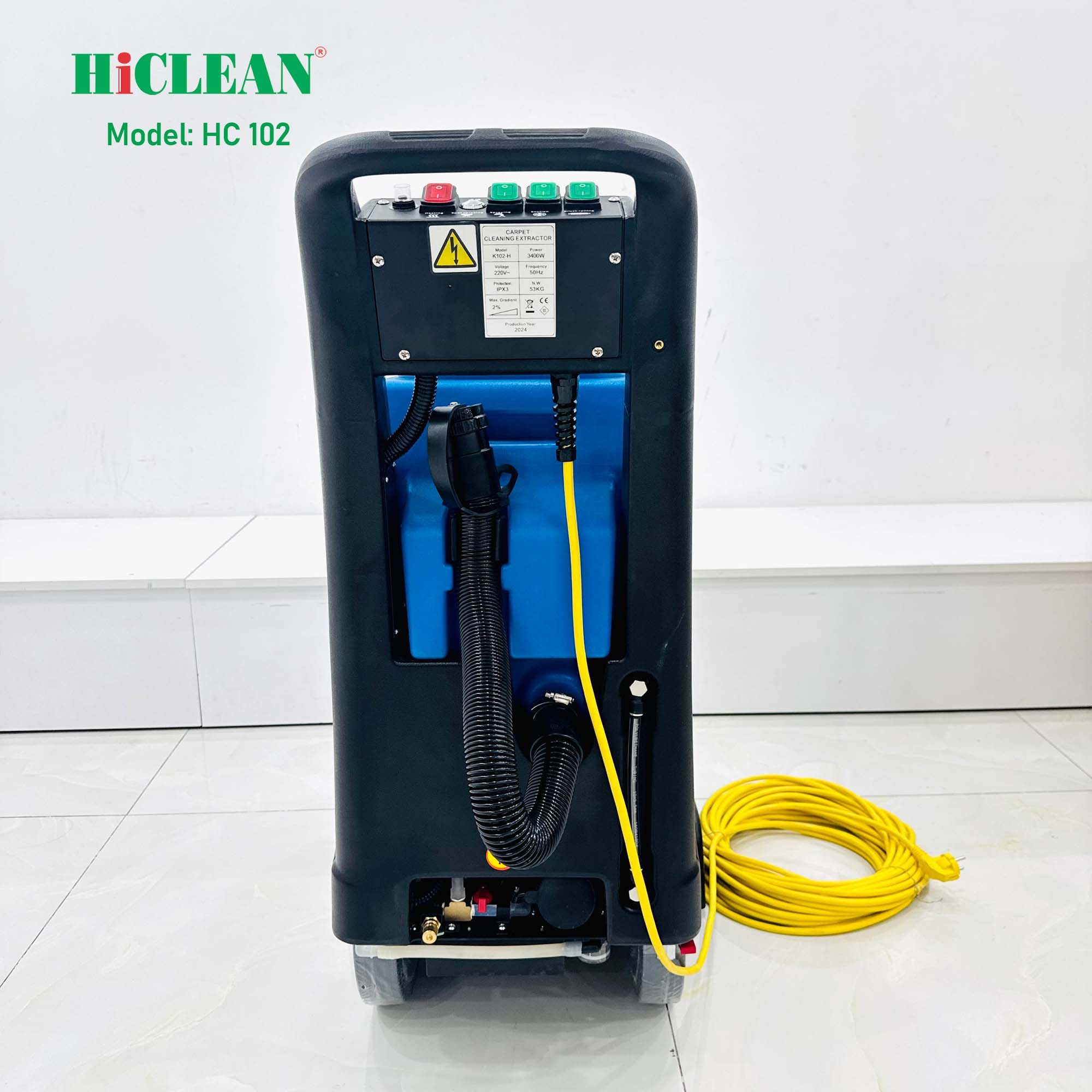 Máy làm sạch thảm trải sàn công nghiệp Hiclean. Model: HC102