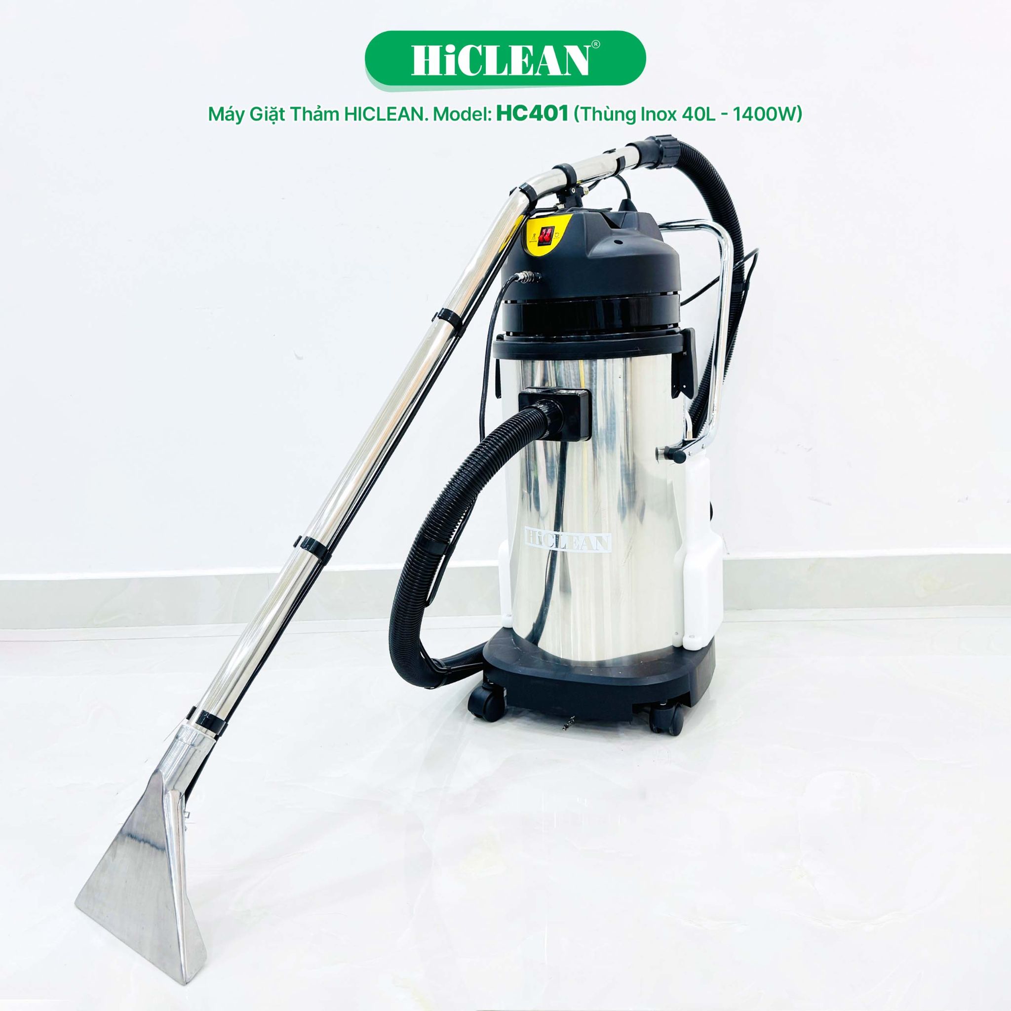 Máy giặt thảm Hiclean. Model: HC401