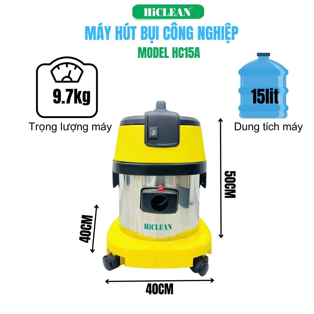 Máy Hút Bụi Công Nghiệp HiClean HC15A