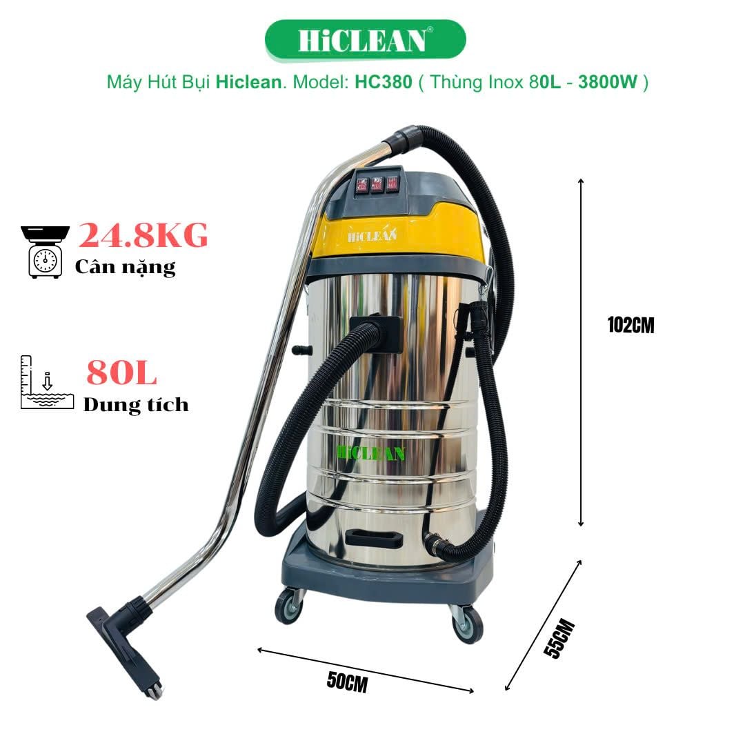 Máy Hút Bụi Công Nghiệp HiClean HC380
