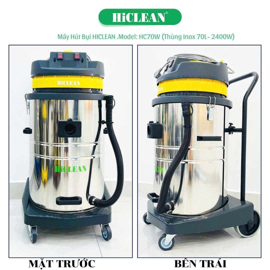 Máy Hút Bụi Hút Nước Công Nghiệp HiClean HC70W