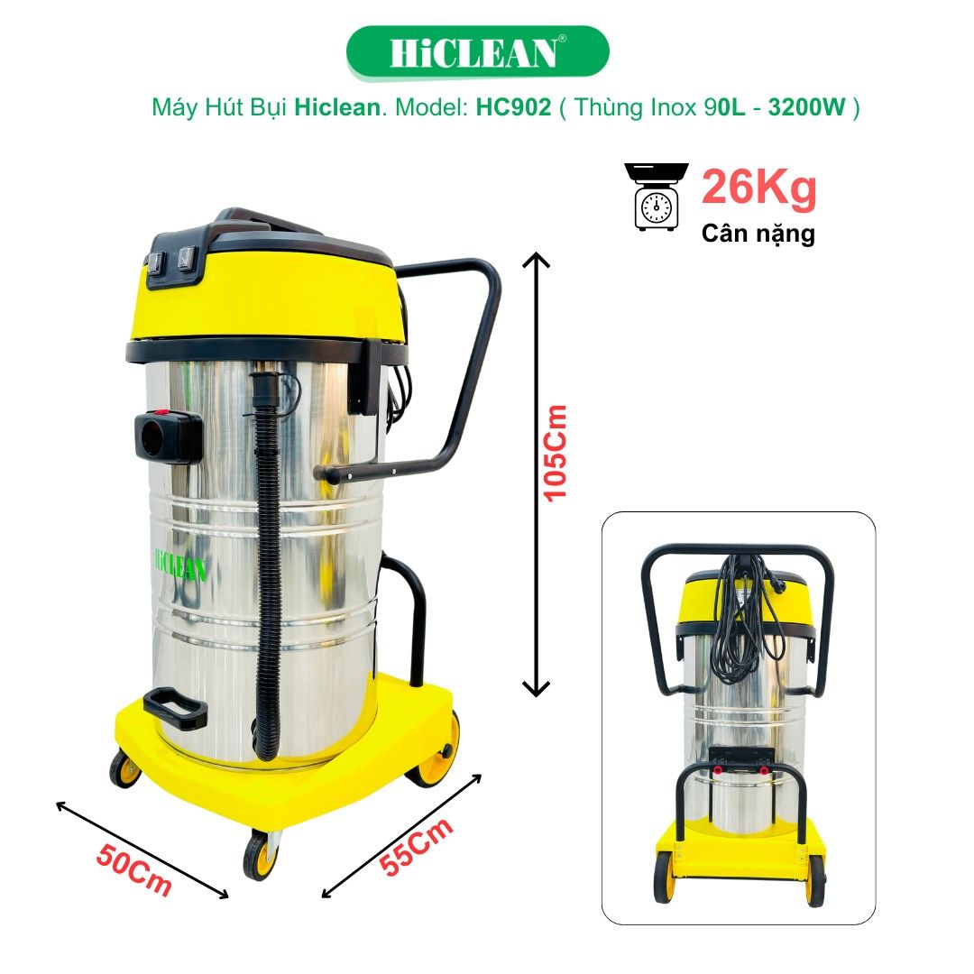 Máy Hút Bụi Công Nghiệp HiClean HC 902