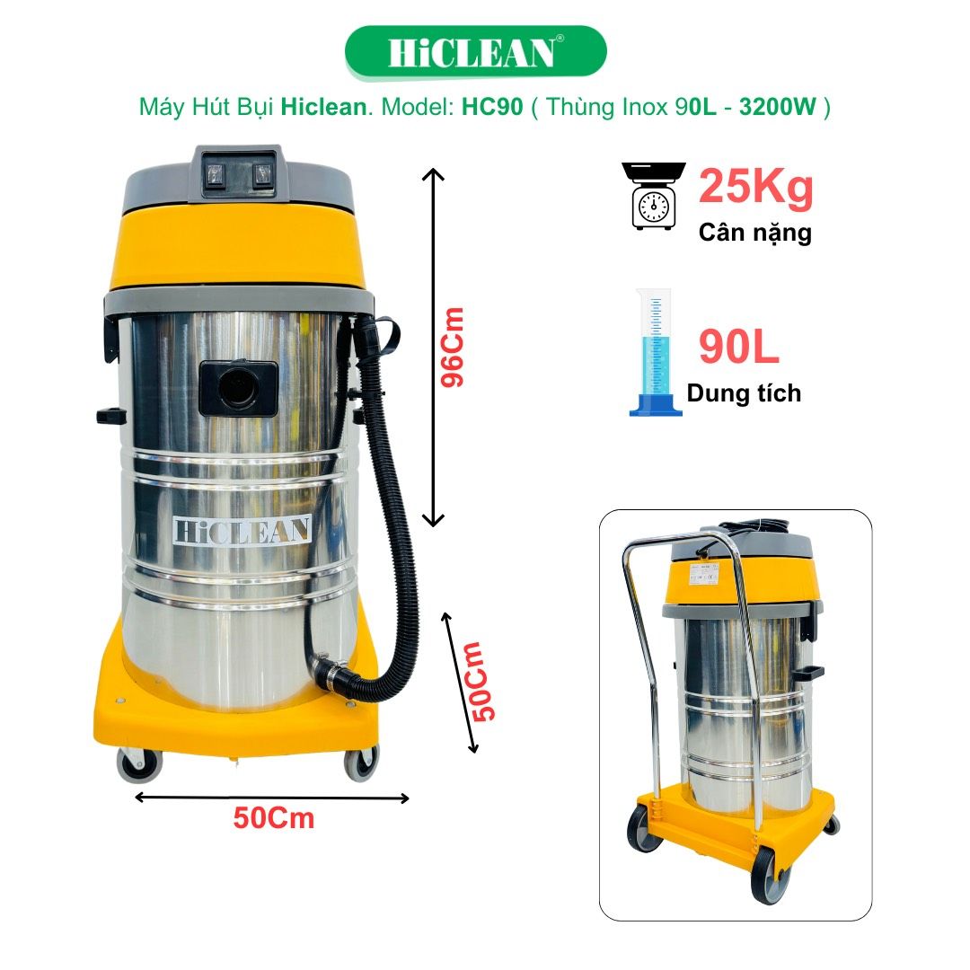 Máy Hút Bụi Công Nghiệp HiClean HC90