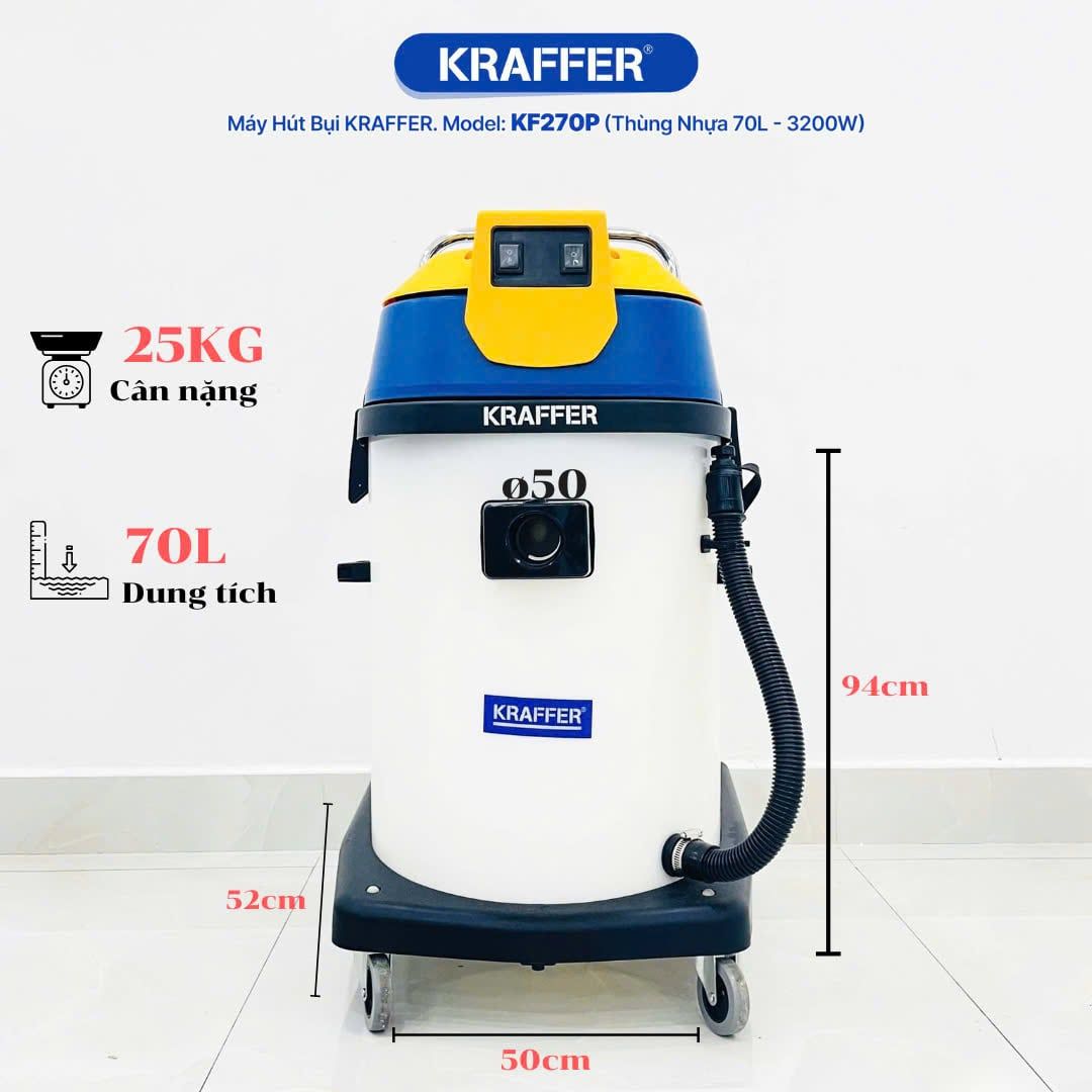 Máy Hút Bụi Công Nghiệp Kraffer KF270P