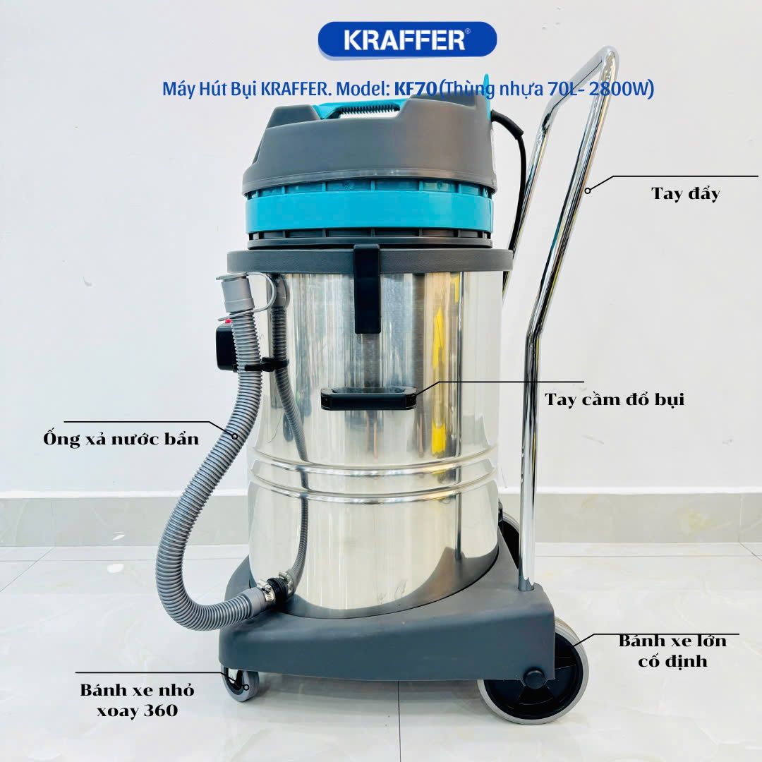 Máy Hút Bụi Công Nghiệp Kraffer KF70