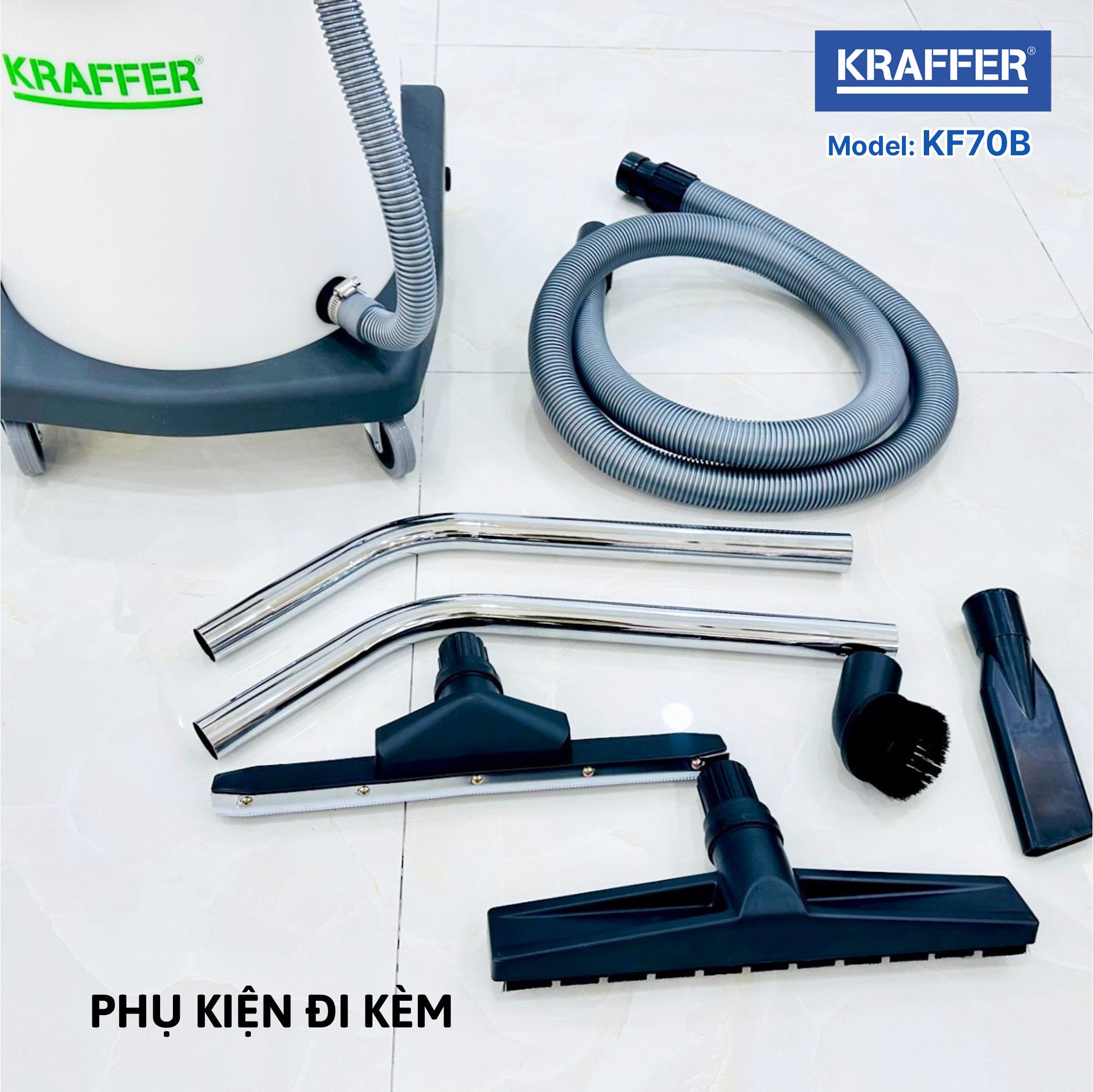 Máy Hút Bụi Công Nghiệp Kraffer KF70B