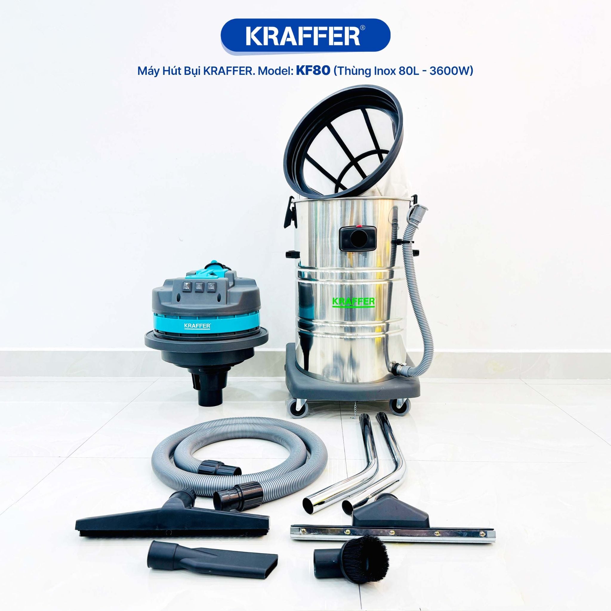Máy Hút Bụi Công Nghiệp Kraffer KF80
