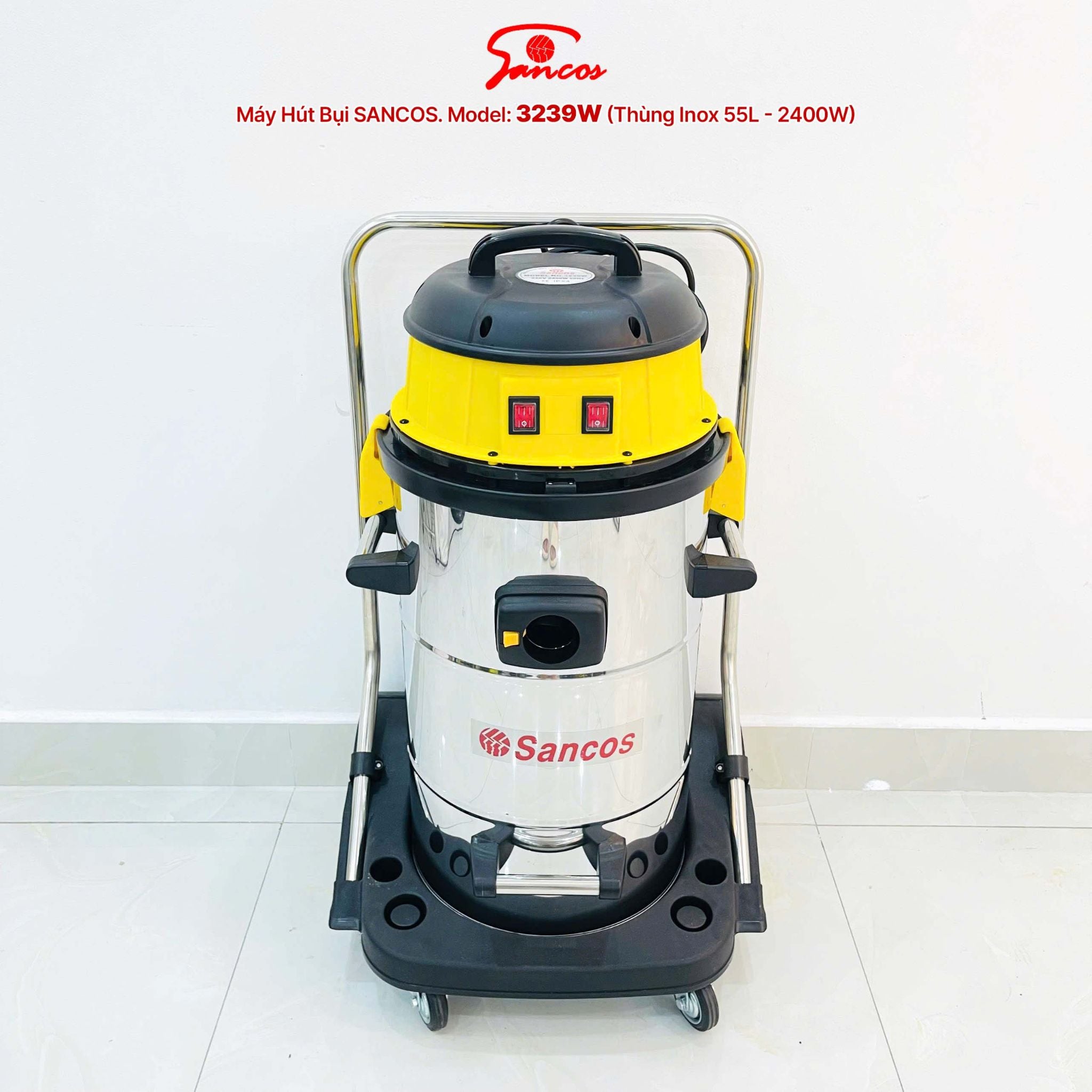 Máy hút bụi công nghiệp Sancos. Model: 3239W