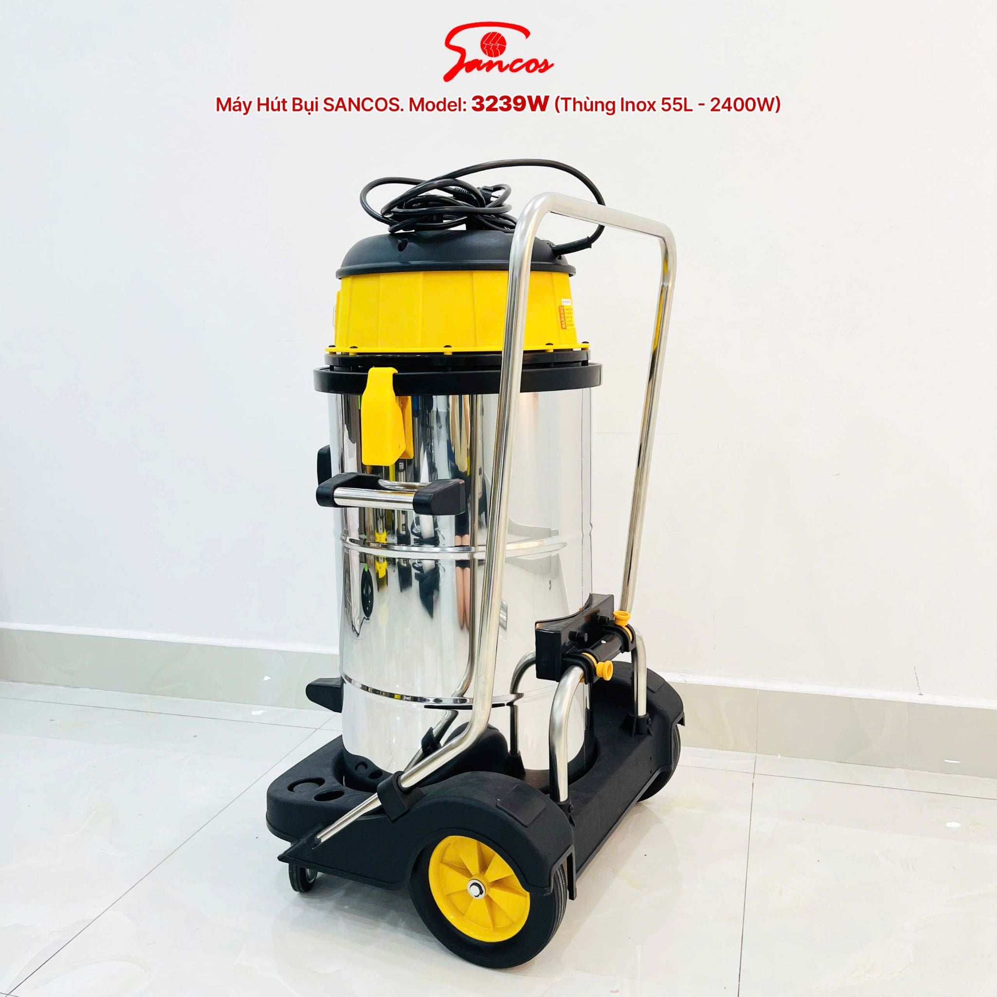 Máy hút bụi công nghiệp Sancos. Model: 3239W