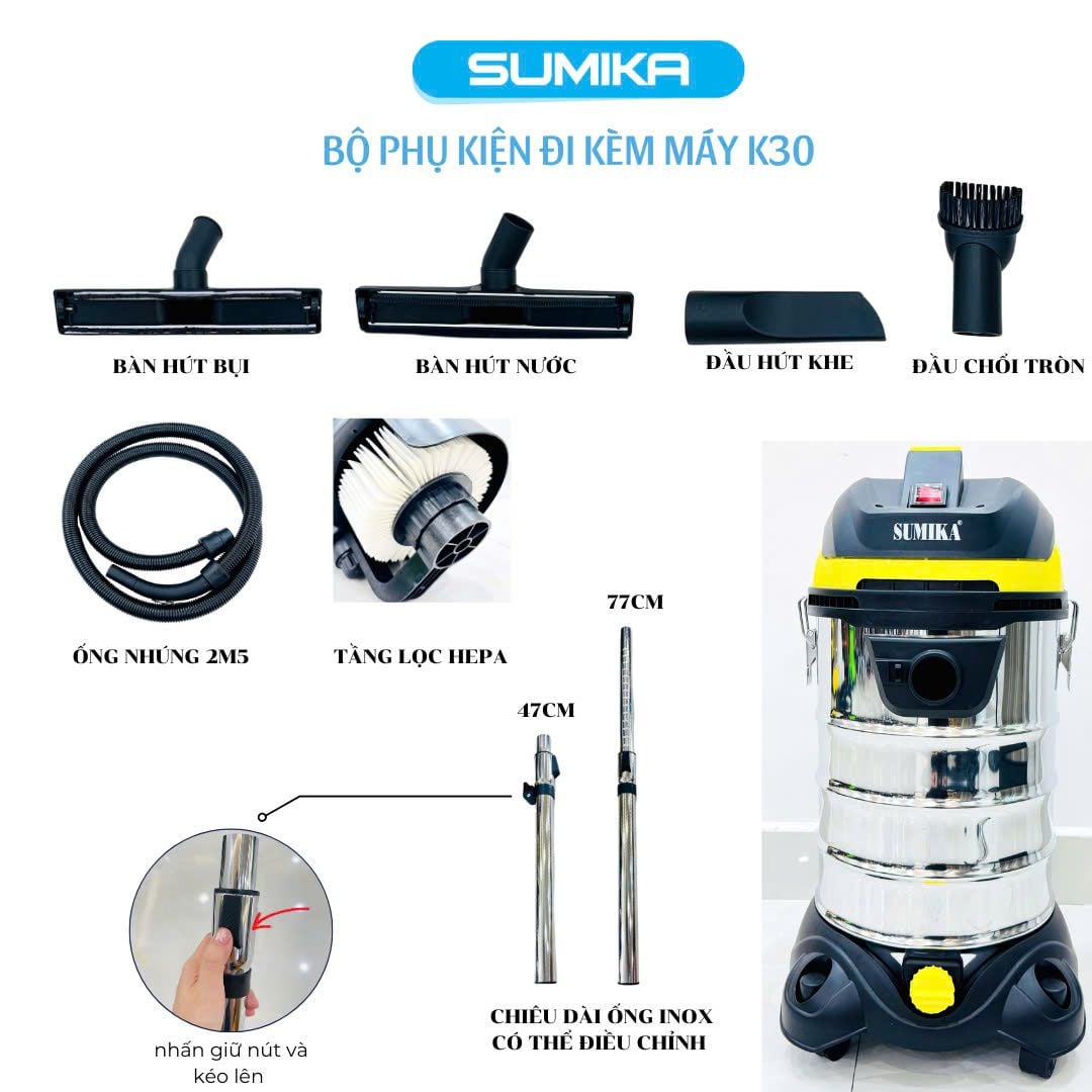 Máy Hút Bụi Đa Năng SUMIKA K30