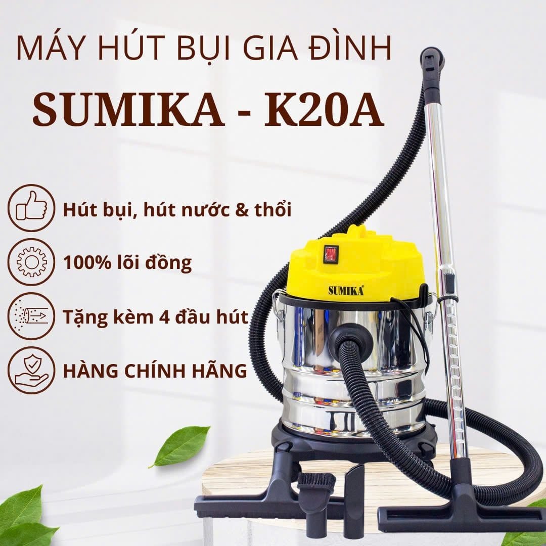 Máy hút bụi công nghiệp Sumika Model: K20A