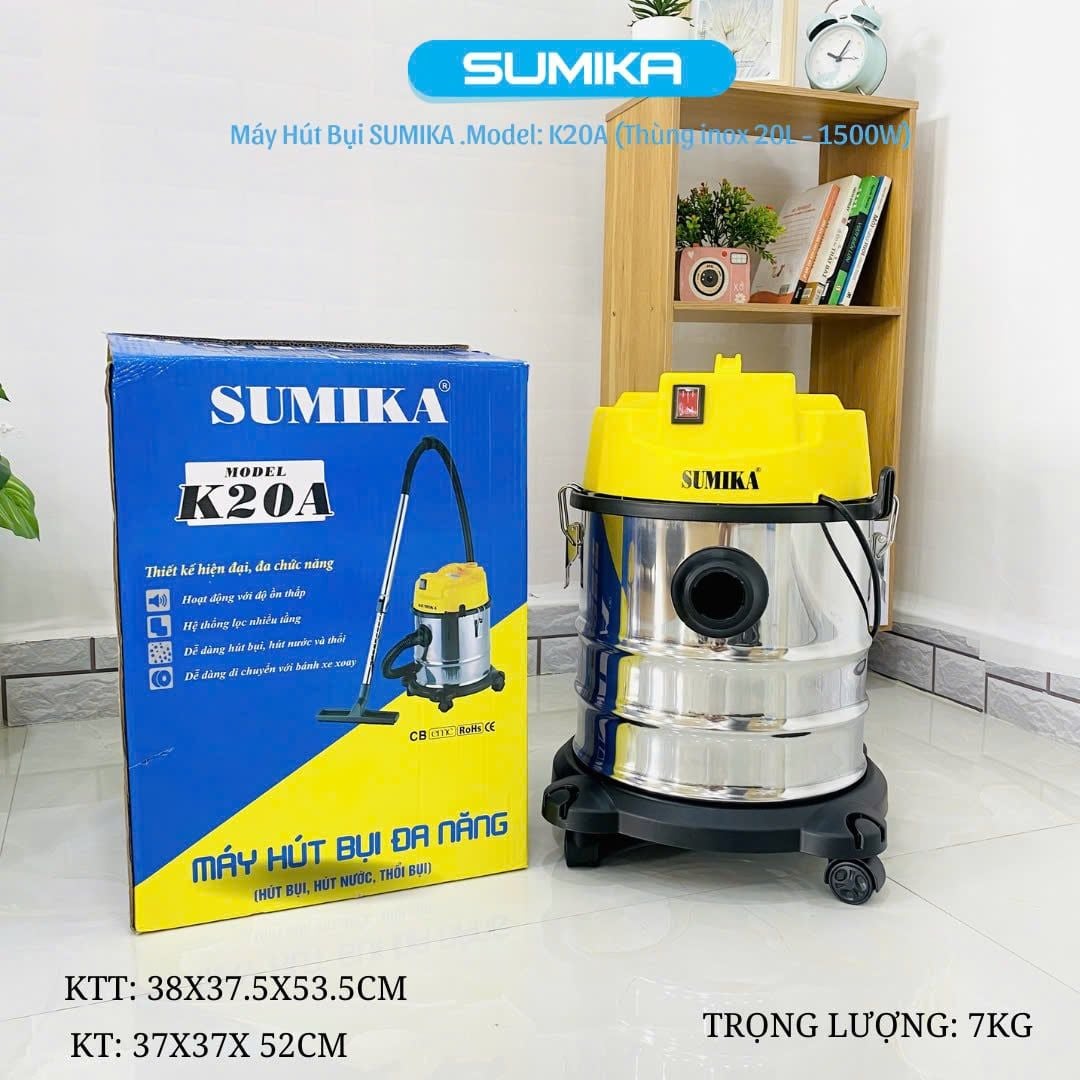 Máy hút bụi công nghiệp Sumika Model: K20A