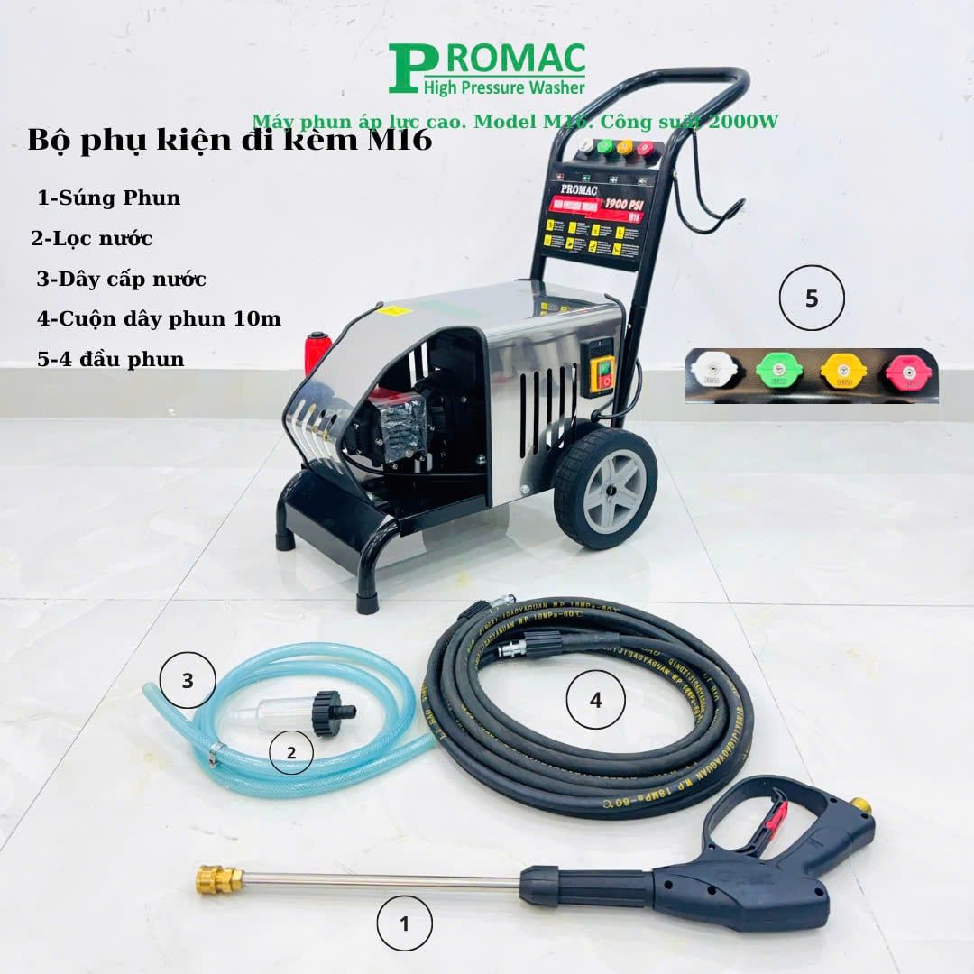 Máy phun áp lực PROMAC. Model: M16