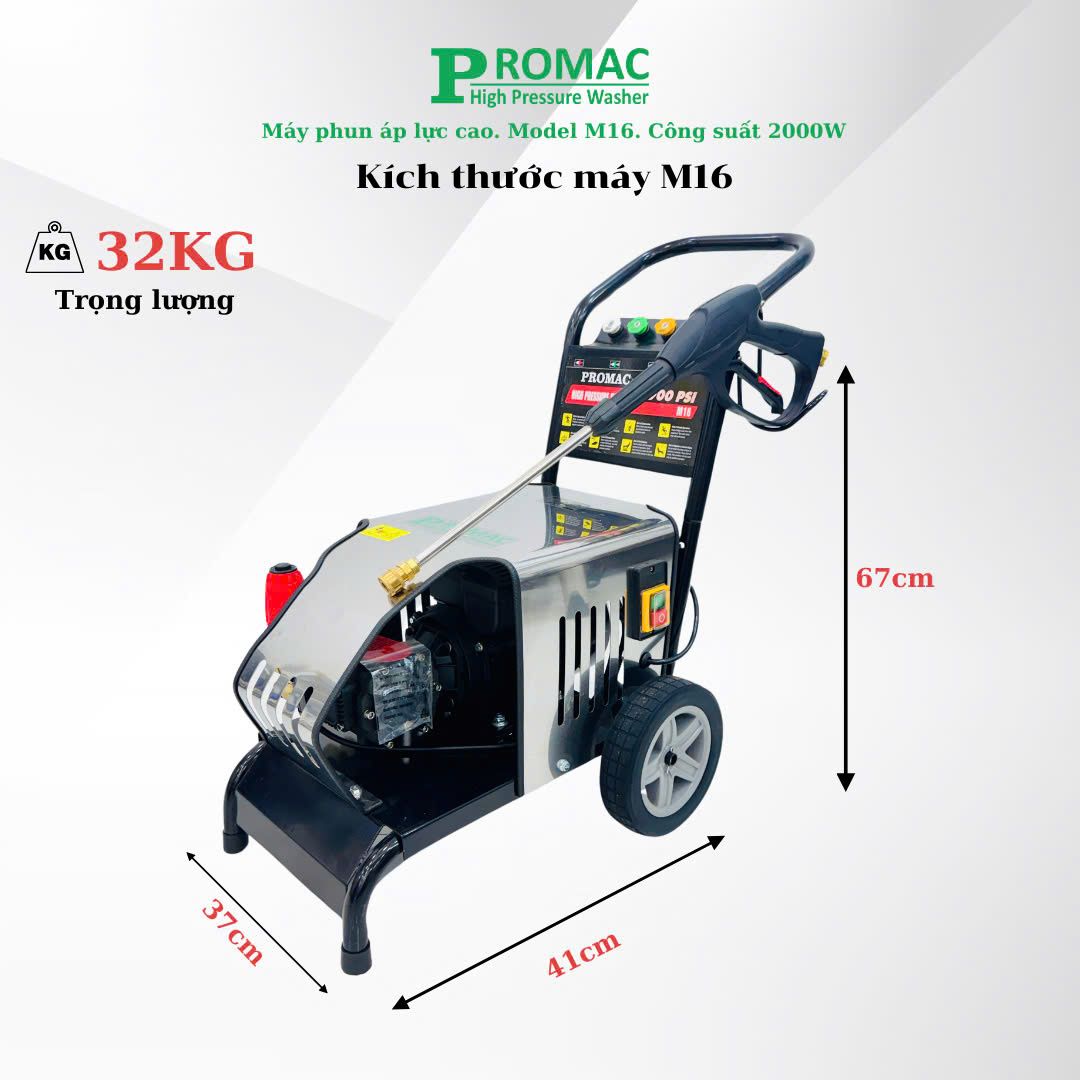Máy phun áp lực PROMAC. Model: M16