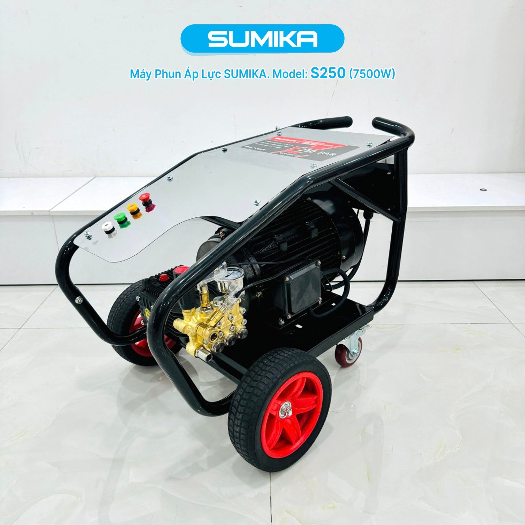 Máy phun bắn tia nước áp lực cao Sumika. Model: S250