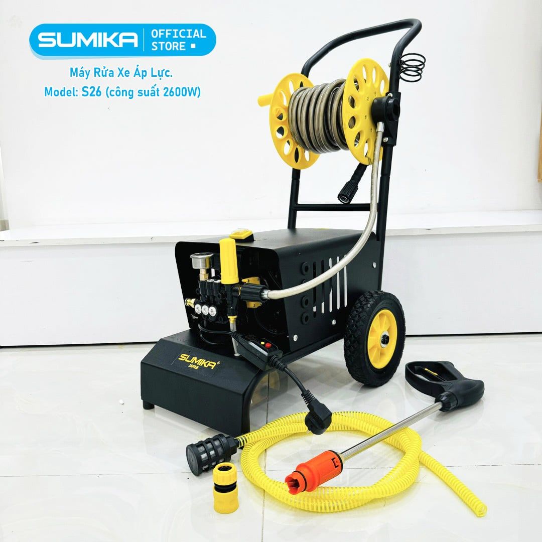 Máy phun bắn tia nước áp lực cao Sumika. Model: S26