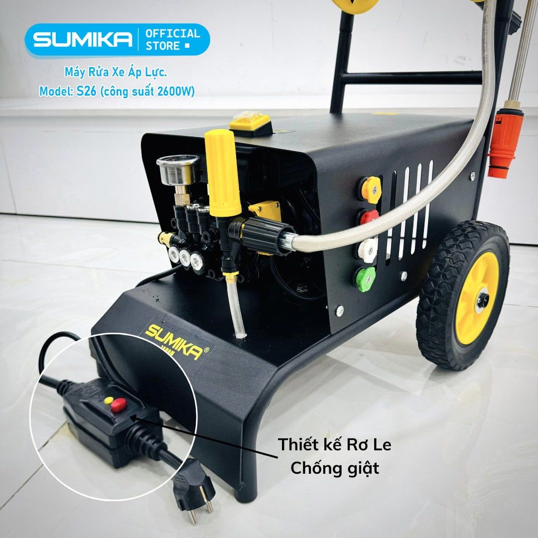 Máy phun bắn tia nước áp lực cao Sumika. Model: S26