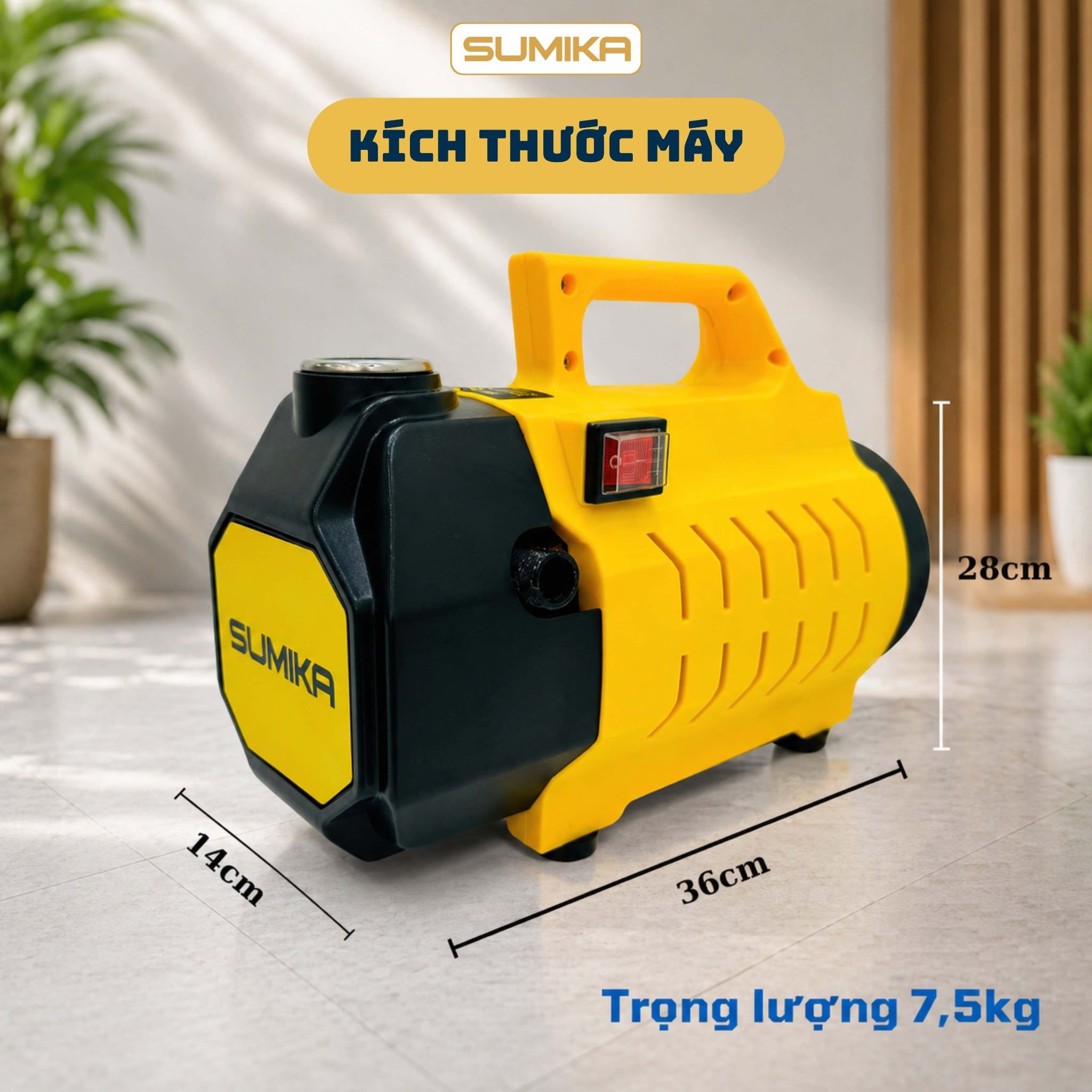 Máy phun bắn tia nước áp lực cao Sumika. Model: S20