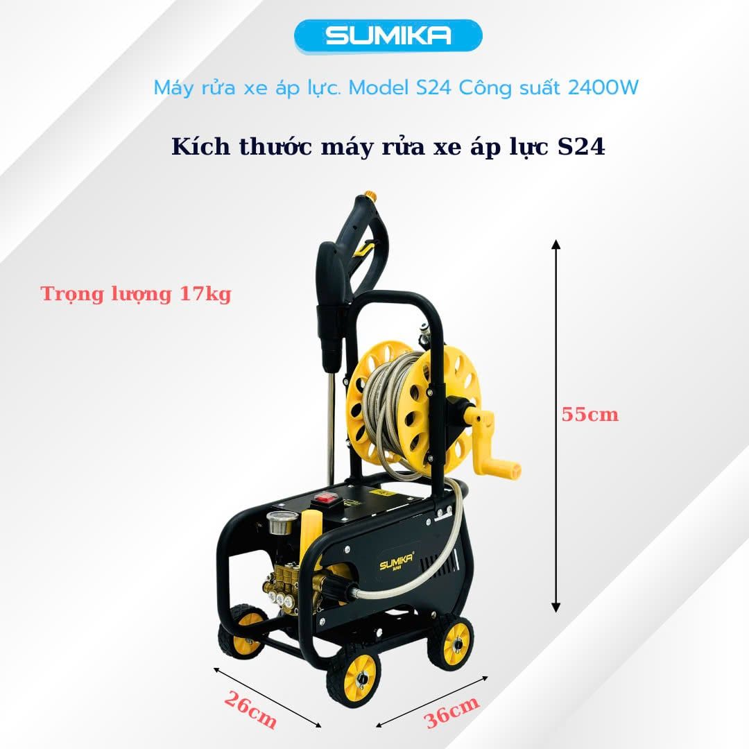 Máy phun bắn tia nước áp lực cao Sumika. Model: S24