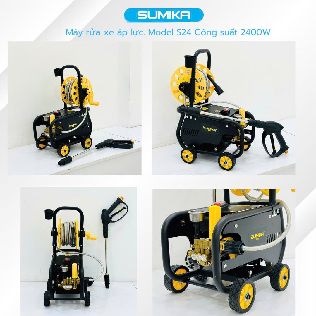 Máy phun bắn tia nước áp lực cao Sumika. Model: S24