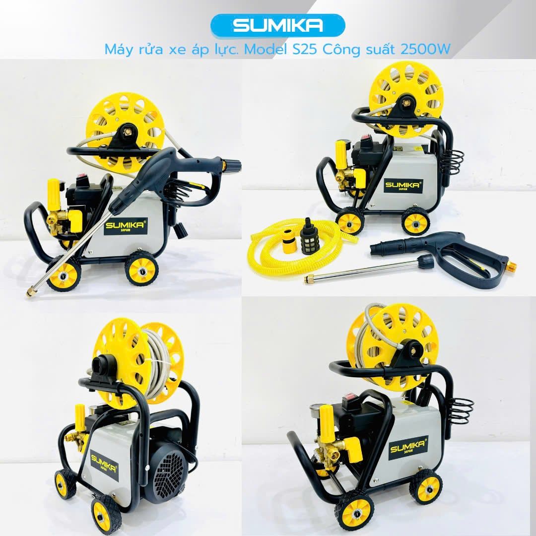 Máy phun bắn tia nước áp lực cao Sumika. Model: S25