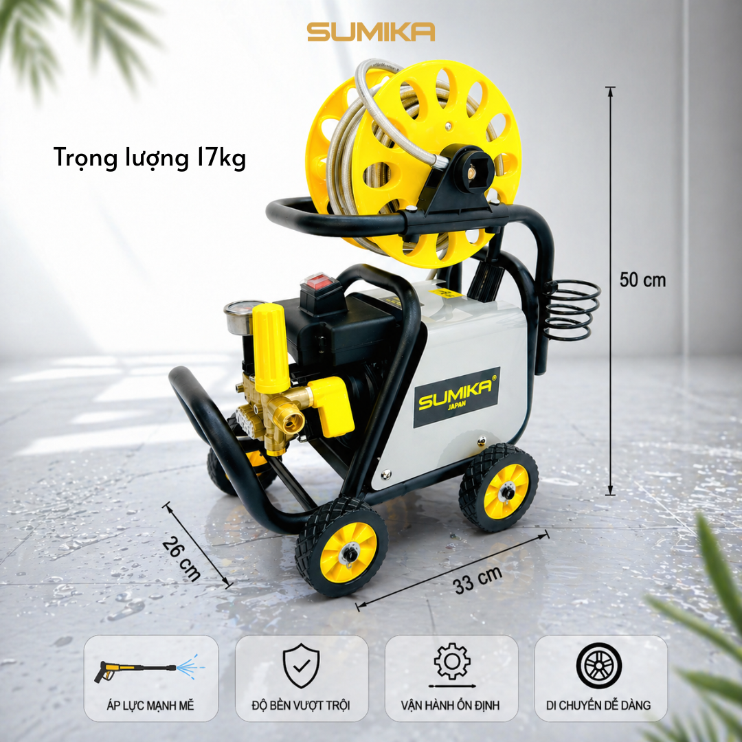 Máy phun bắn tia nước áp lực cao Sumika. Model: S25