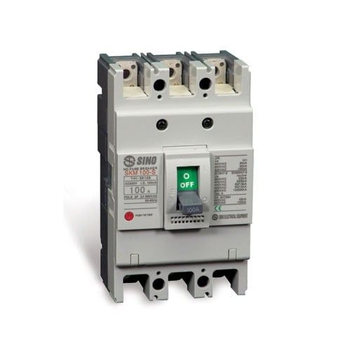 Cầu dao tự động dạng khối MCCB 2P 50A 30kA Sino SBN52c/50