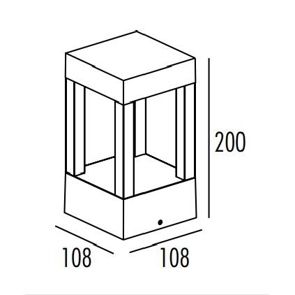 Đèn sân vườn Nanoco NGL8453 7W IP54 góc chiếu 38°, thân nhôm đúc