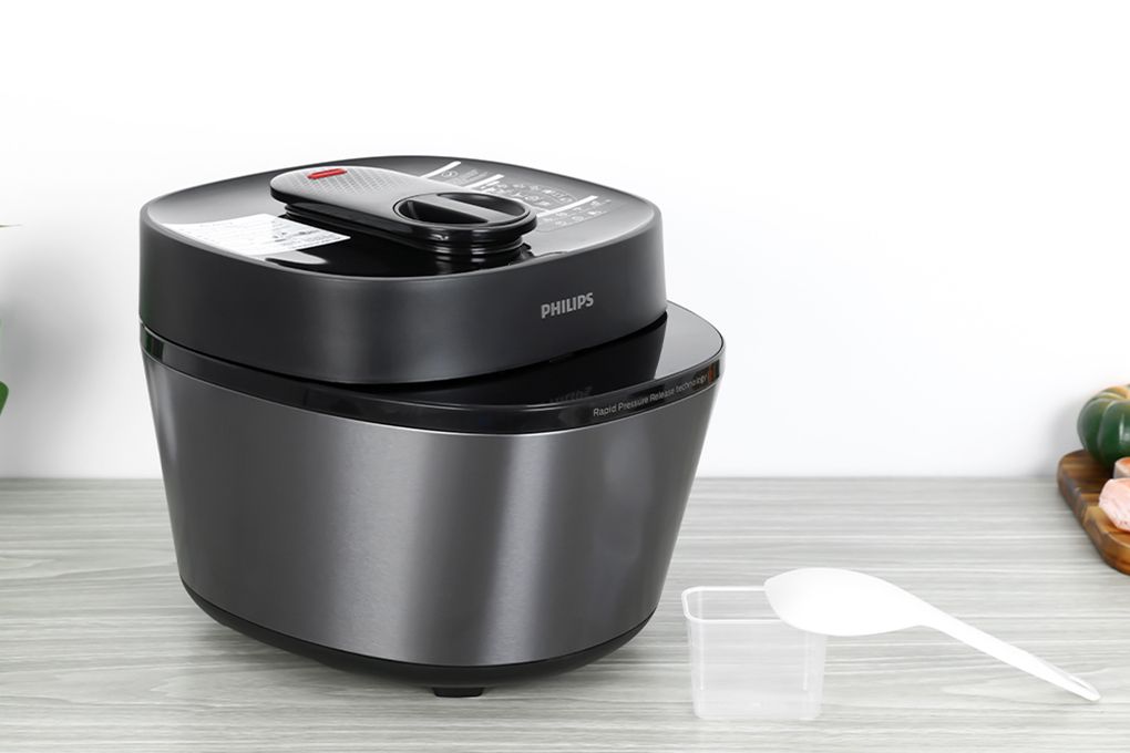 Nồi áp suất điện đa năng Philips HD2151/66 5L, lòng nồi chống dính Whitford, xả áp tự động