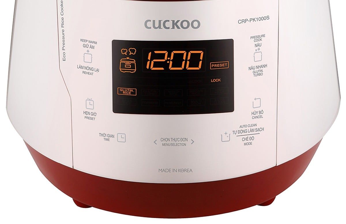 Nồi cơm điện tử áp suất Cuckoo CRP-PK1000S1.8L